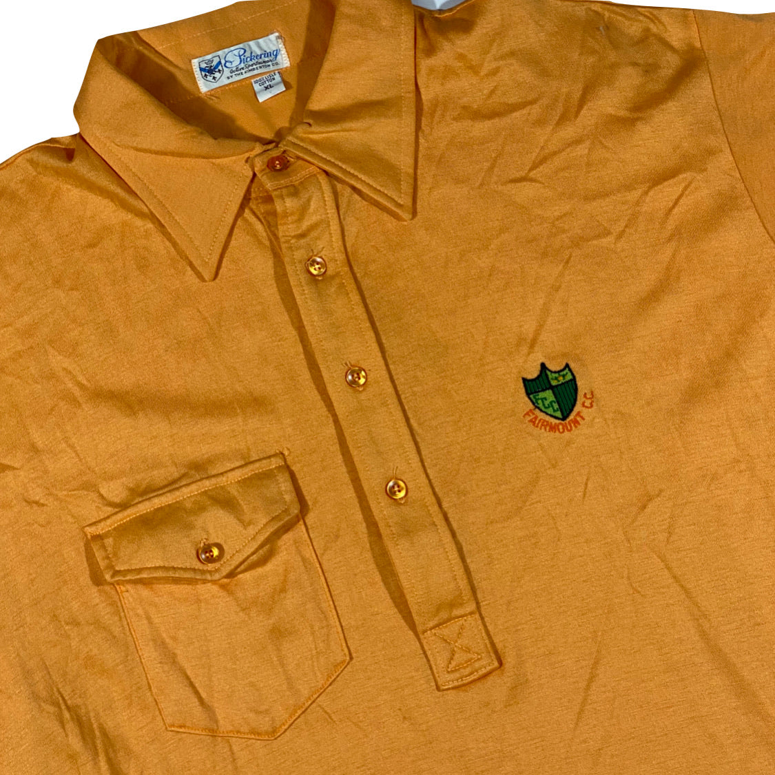 70s Fairmount country club polo XL