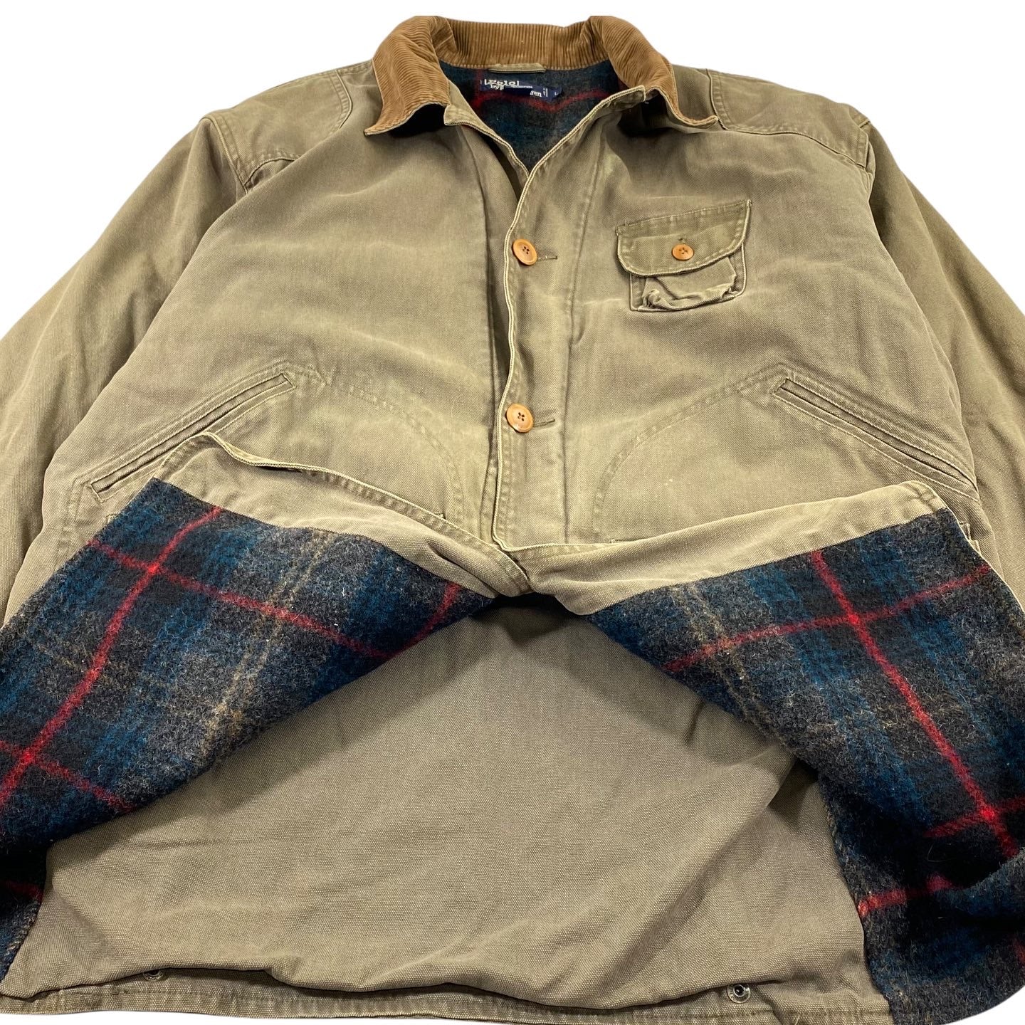 Polo ralph lauren wool lined hunting jacket large