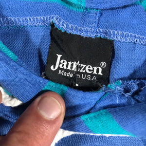 90s Jantzen striped hoodie. thin. medium