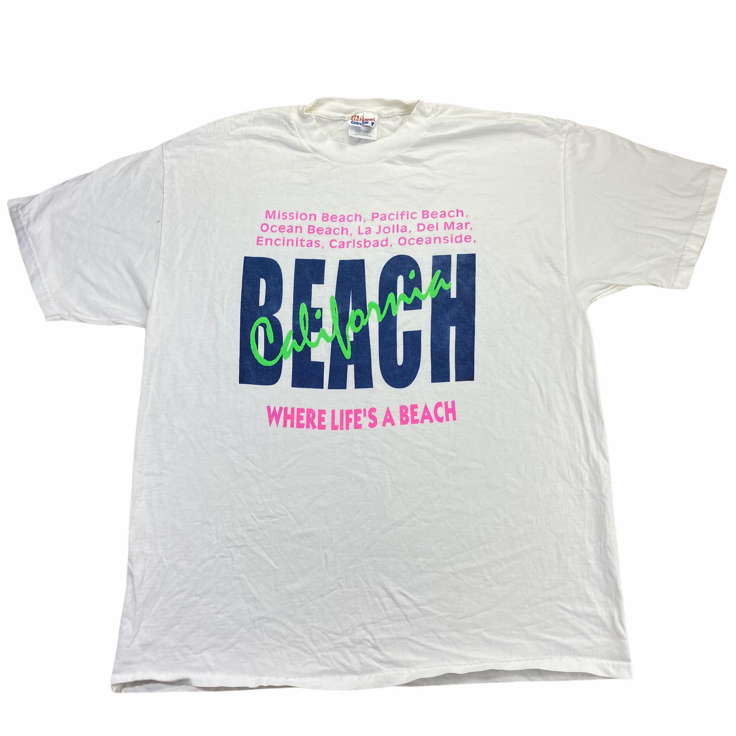 California beach tee. XL