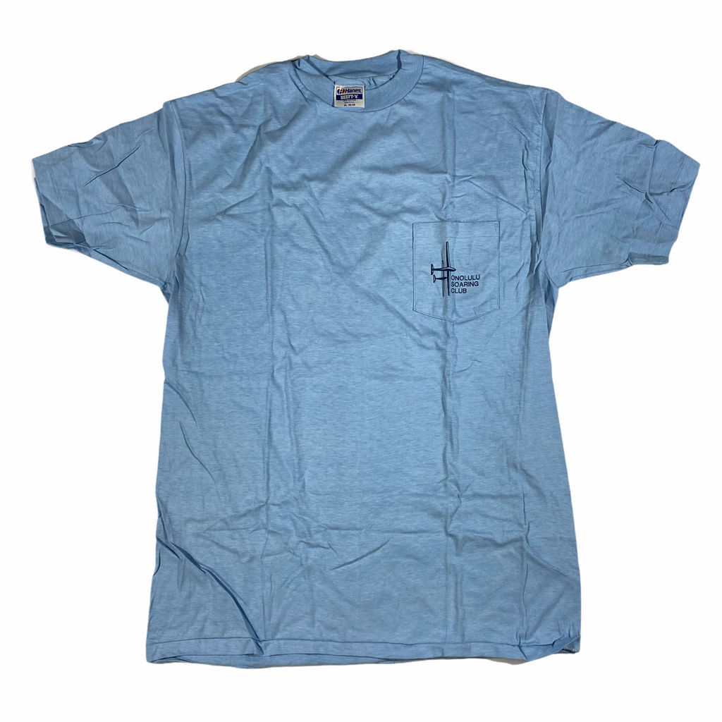 80s Honolulu Soaring Glider Pocket T-Shirt L/XL