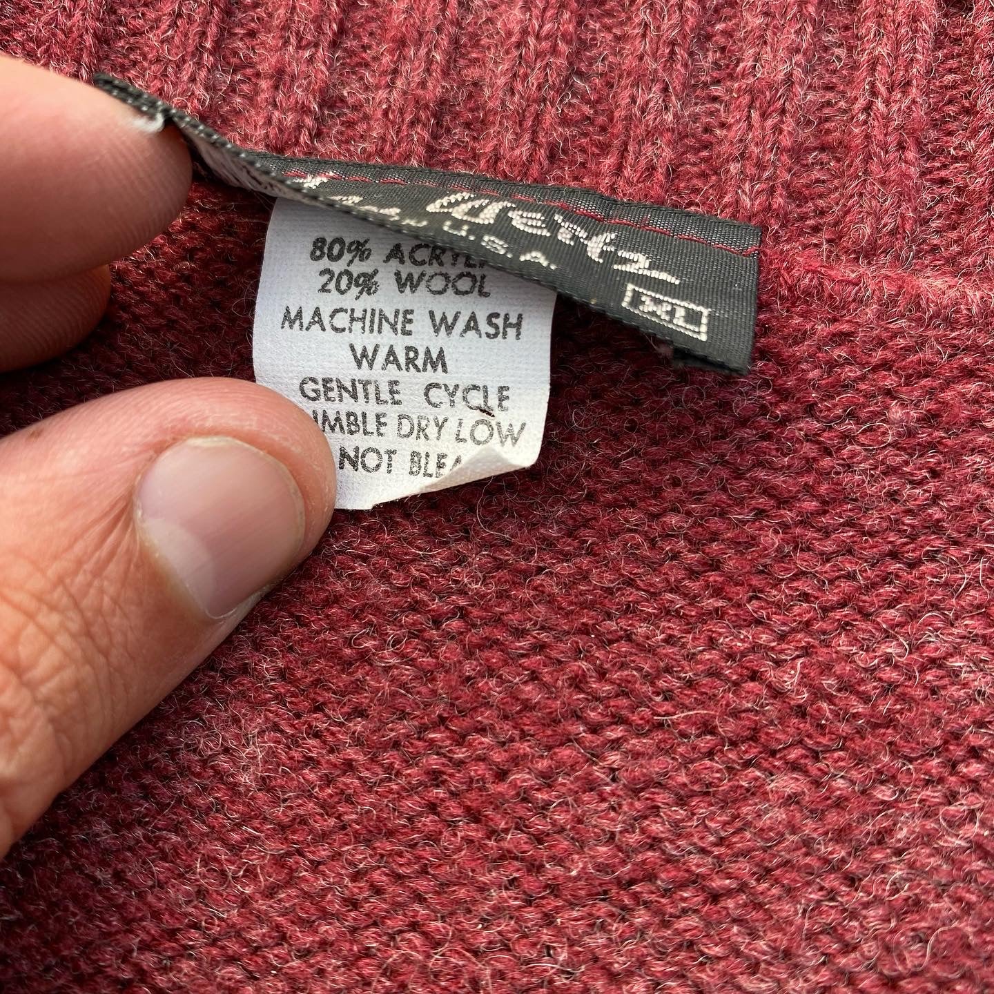 80s Argyle sweater vest XL
