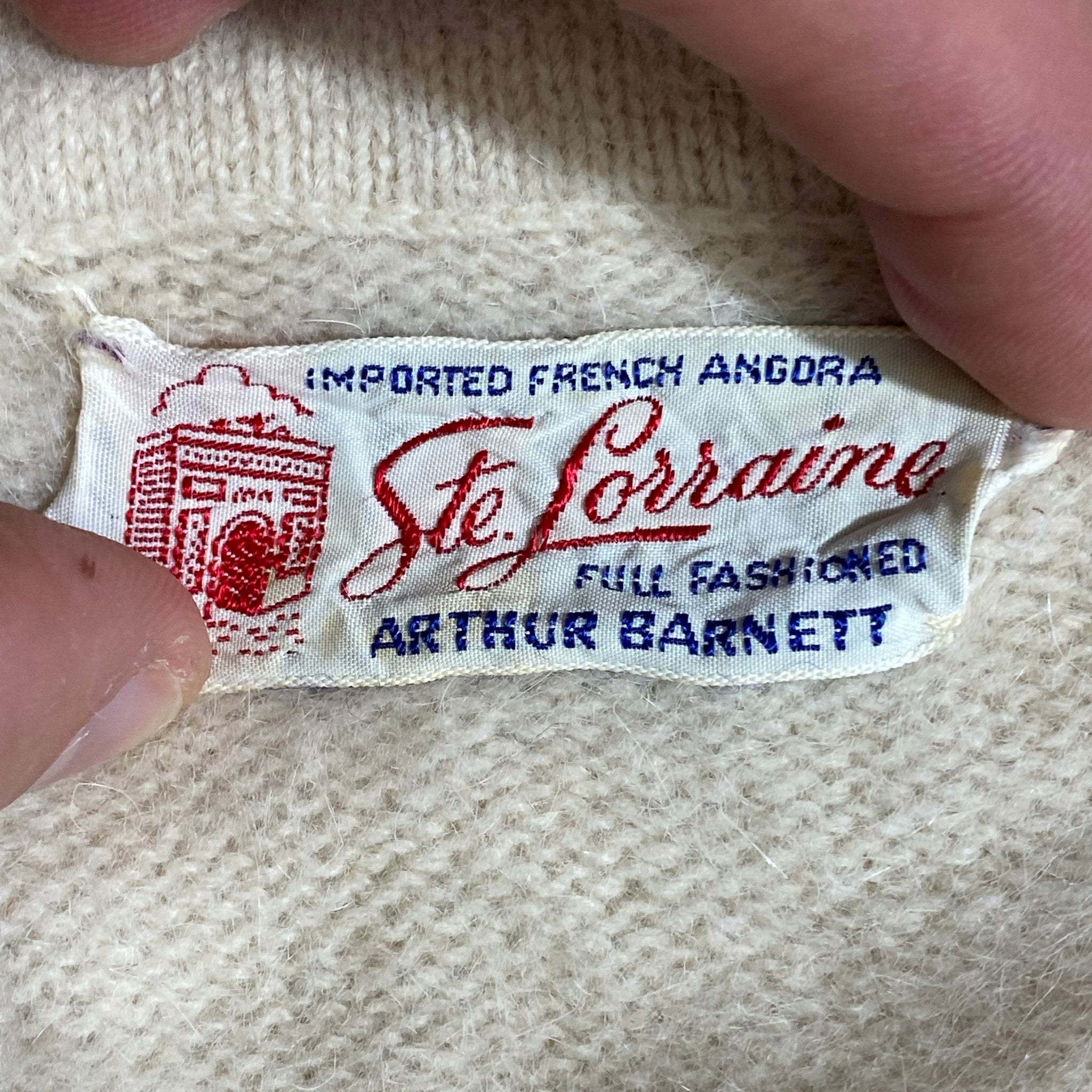 60s Angora sweater.