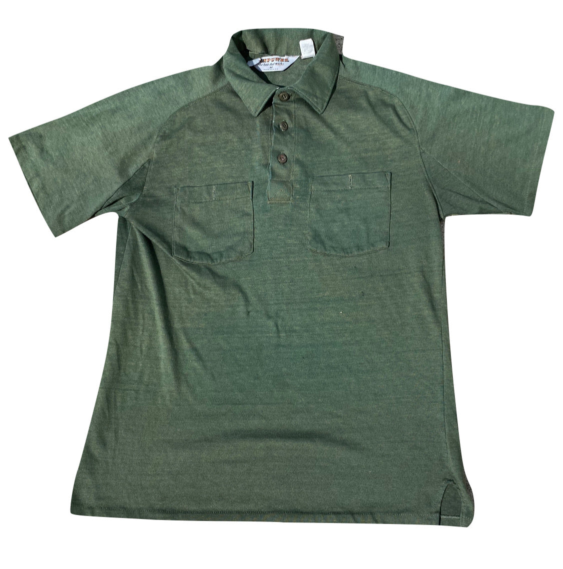 80s Double pocket polo. medium