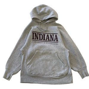 80s Indiana University of pennsylvannia hooded sweatshirt medium