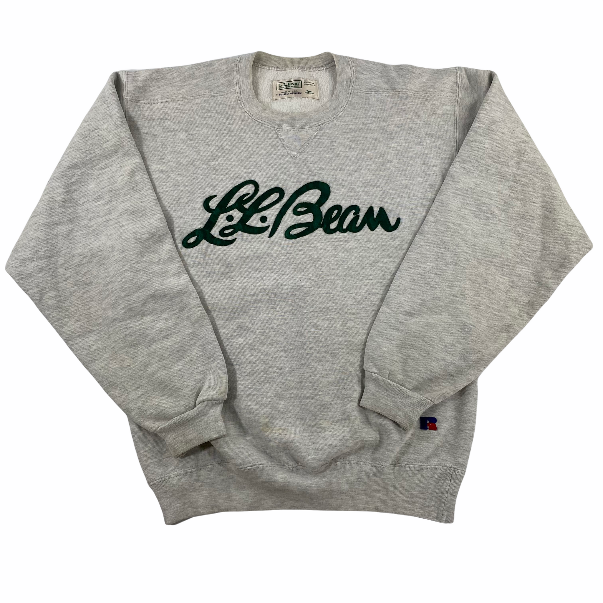 90s LL Bean Russell crewneck sweatshirt. medium tall Vintage Sponsor