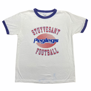 80s Stuyvesant Peg Legs Champion Ringer T-Shirt L/XL