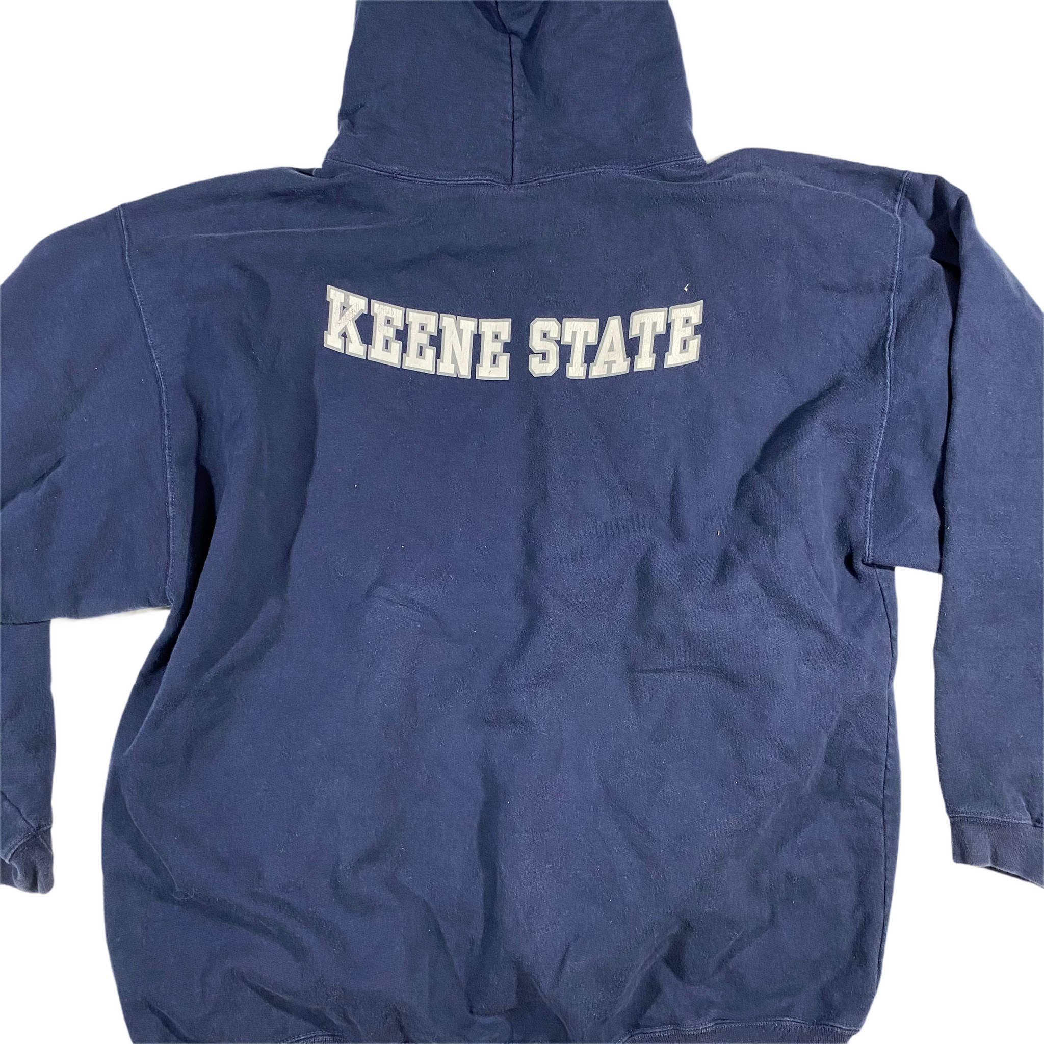 90s KEENE STATE heavyweight hooded sweatshirt. XXL