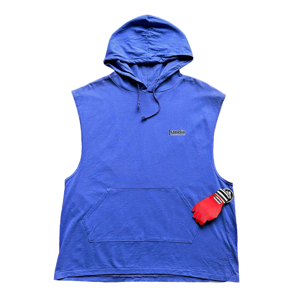 90s Franklin hooded sleeveless shirt XL
