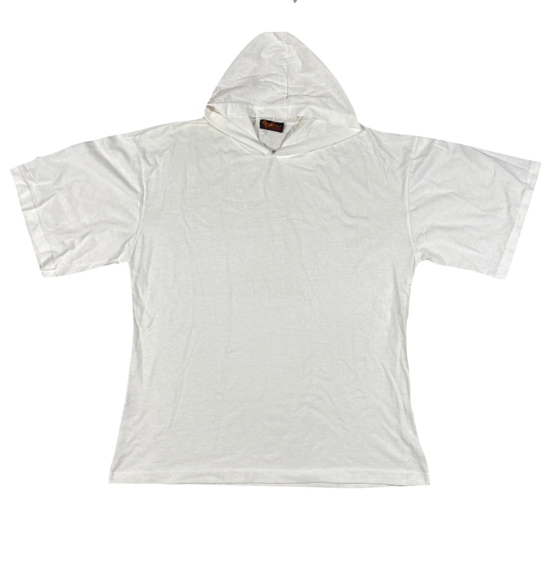 Hooded white tee. XL