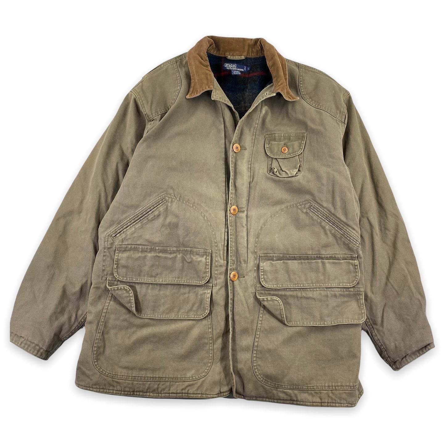 Polo ralph lauren wool lined hunting jacket large – Vintage Sponsor