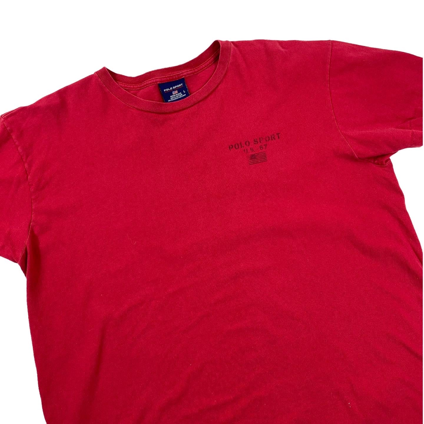 Polo sport hiking boot tee. large