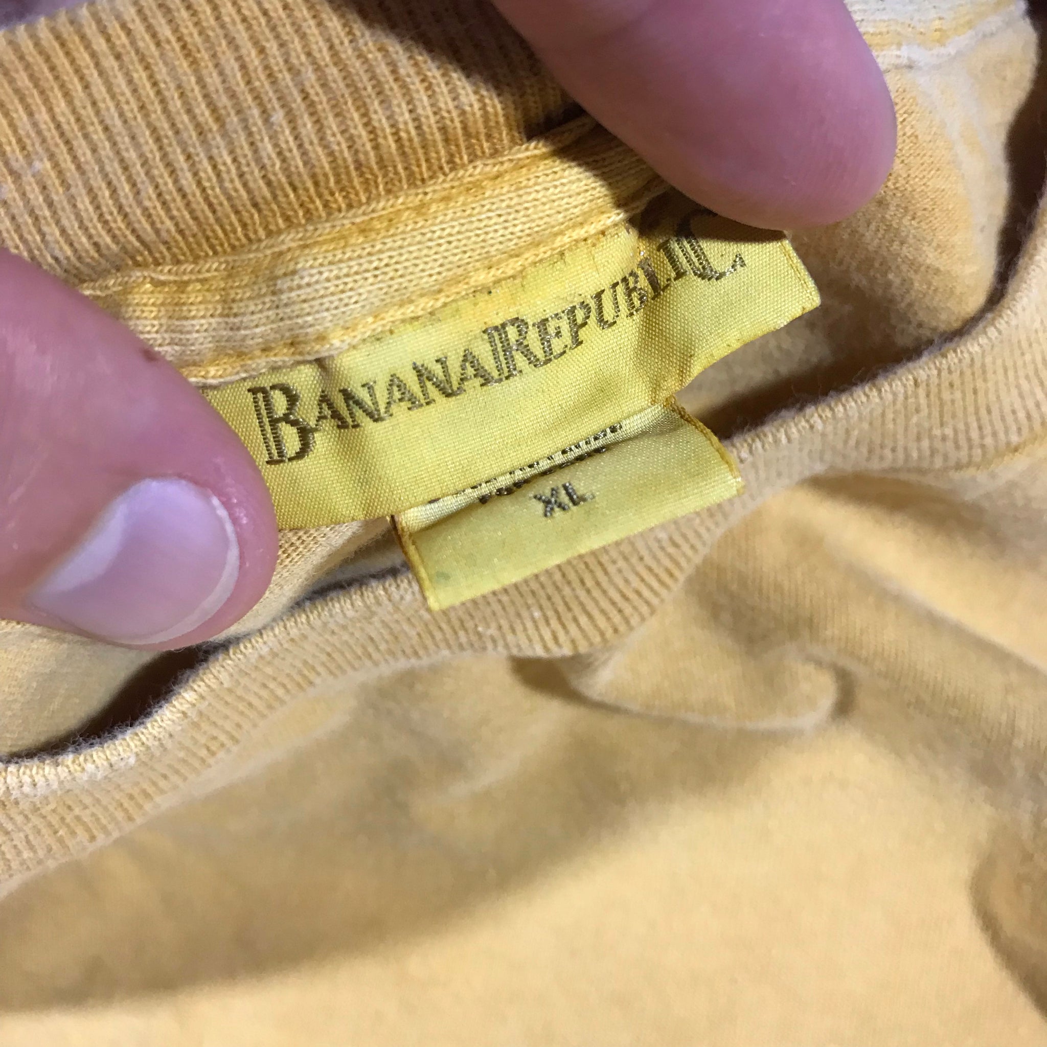 90s Banana republic pocket tee. made in usa XL