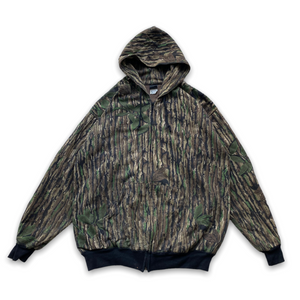 90s Camo zip hoodie. XL