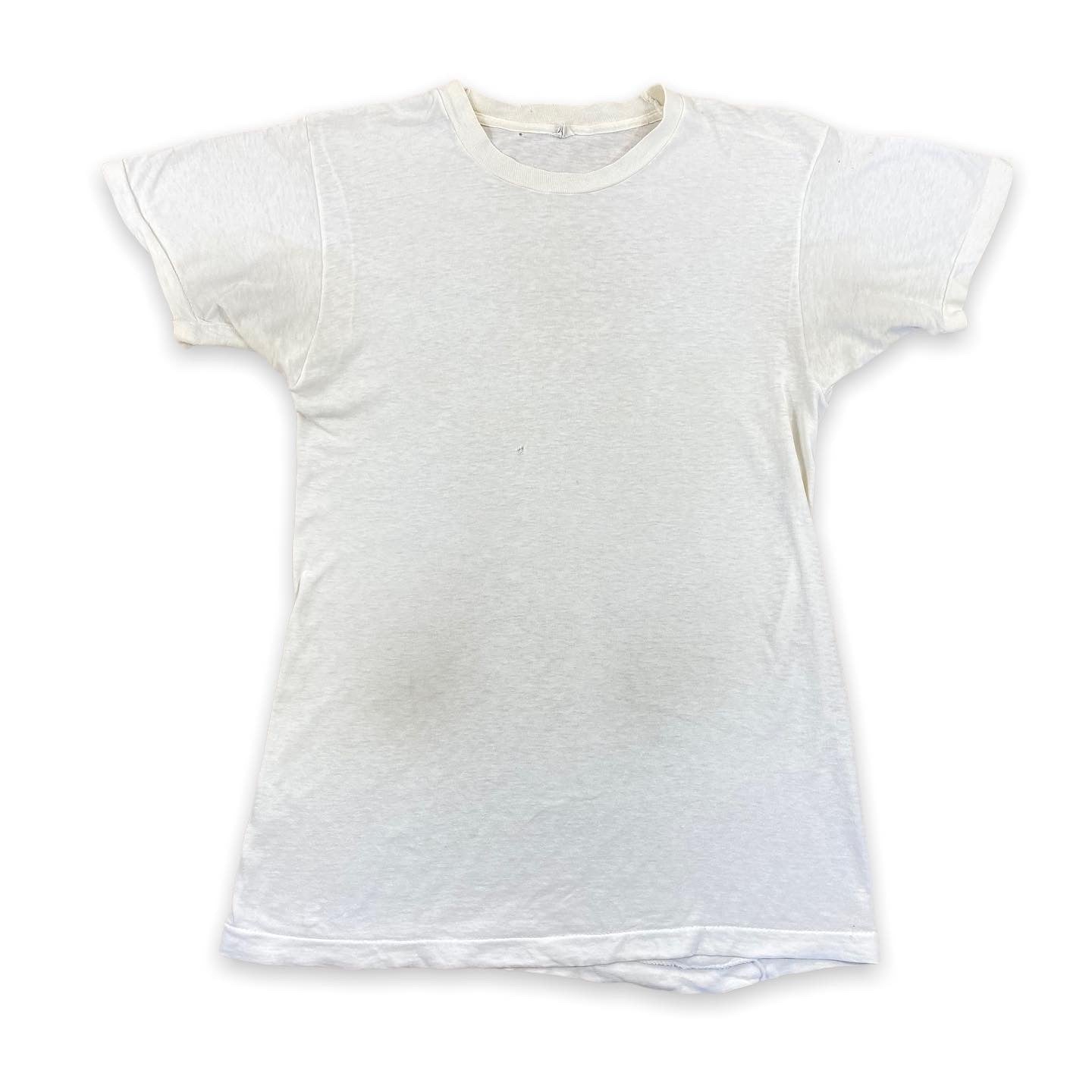 70s Worn white tee S/M