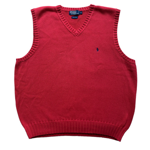 Polo ralph lauren cotton sweater vest XL