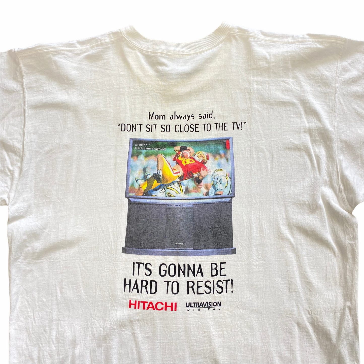 90s Hitachi tv tee XL