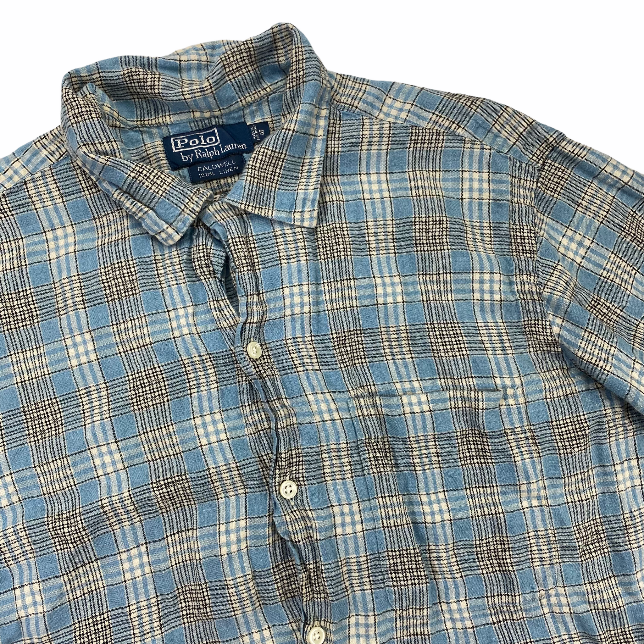 Polo ralph lauren caldwell linen button down shirt Small – Vintage