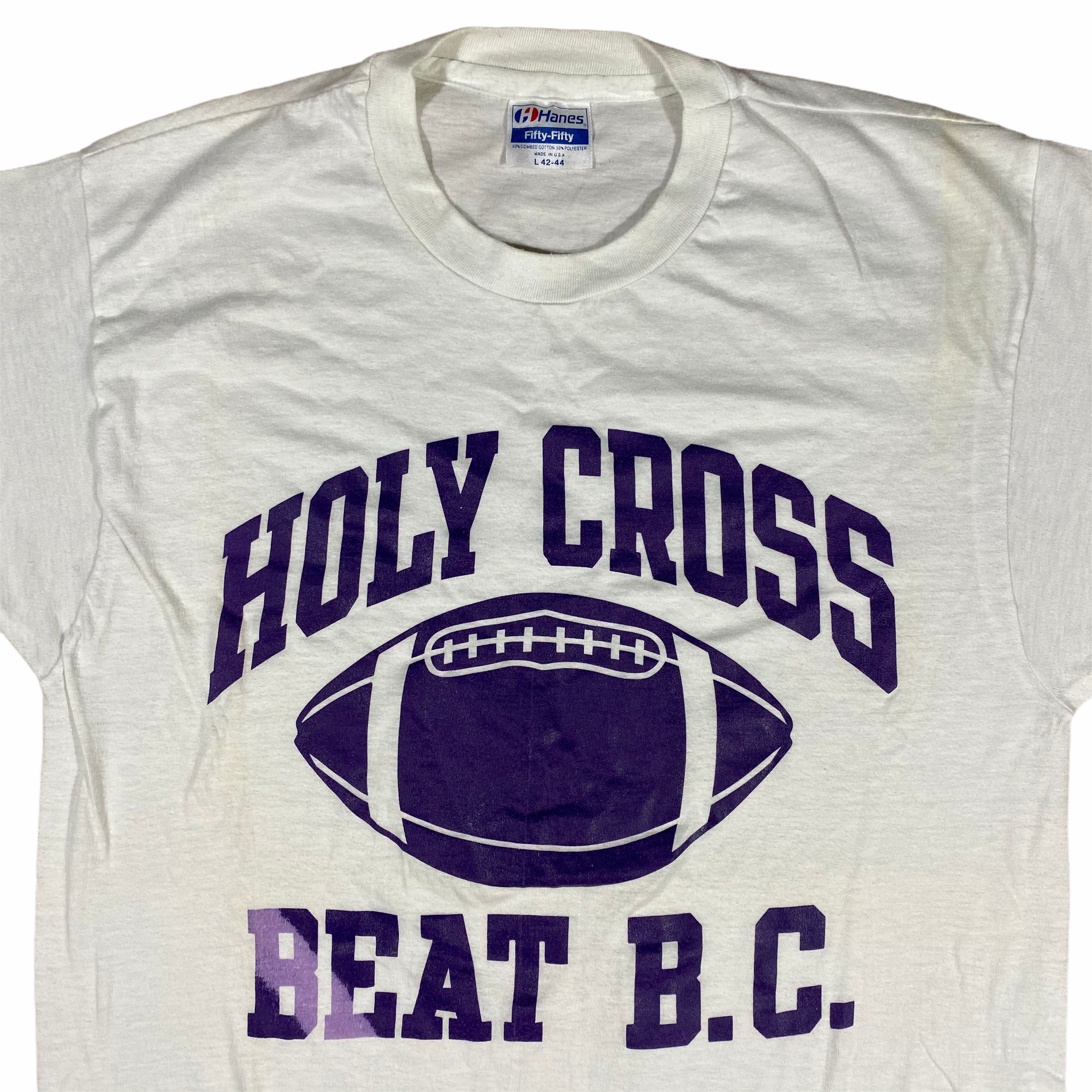 80s Holy cross/ beat boston college tee. Great condition M/L