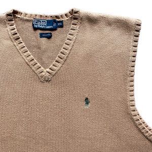 Polo cotton sweater vest XXL