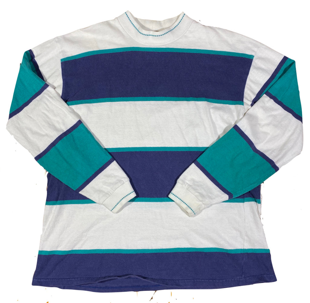 Columbia knit rugby style mock neck XL