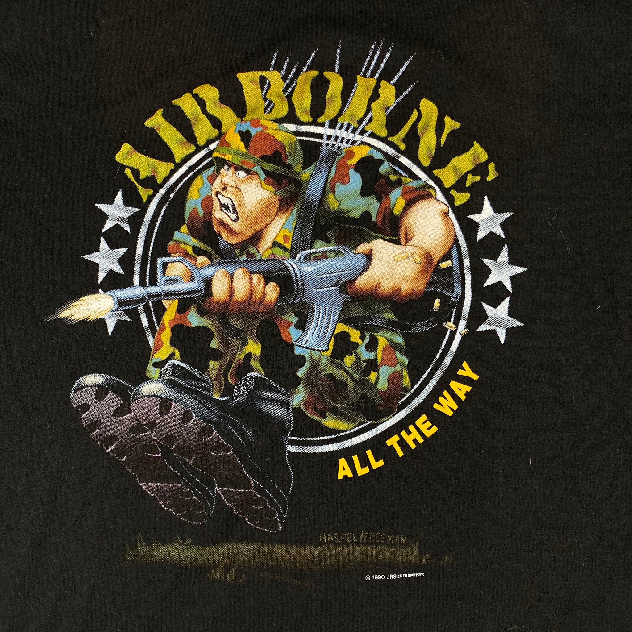 1990 Airborne tee. L/XL