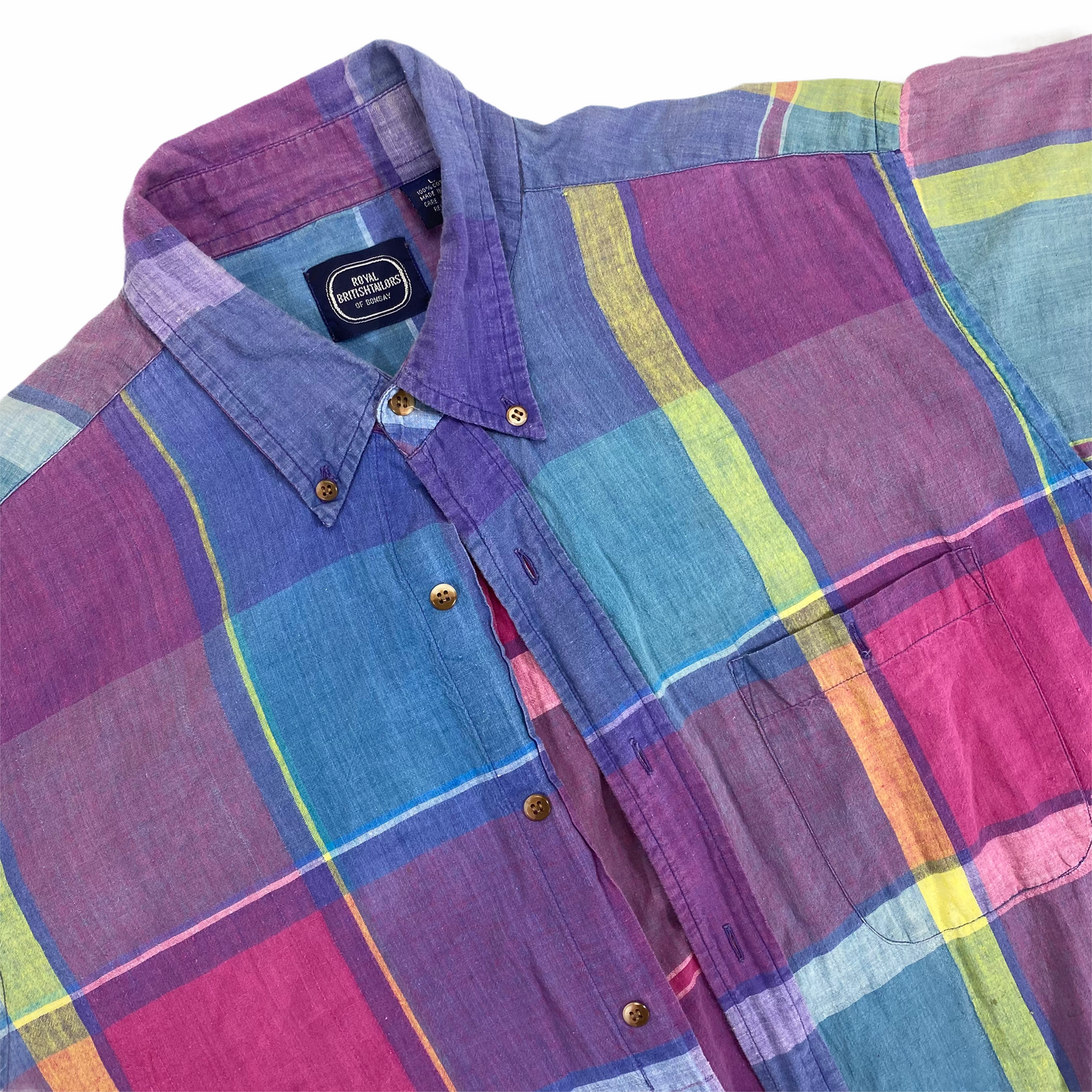 90s Madras Shirt XL