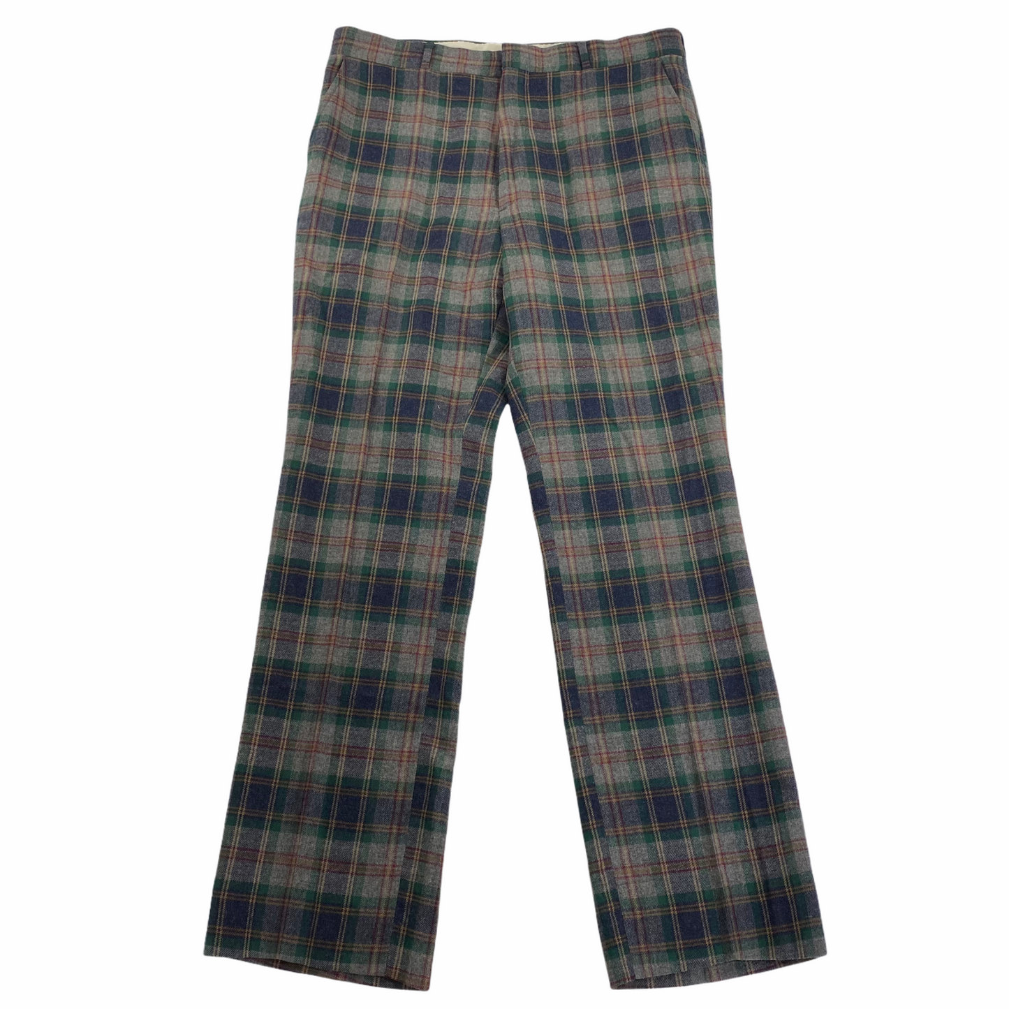 Wool tartan slacks. 36/33