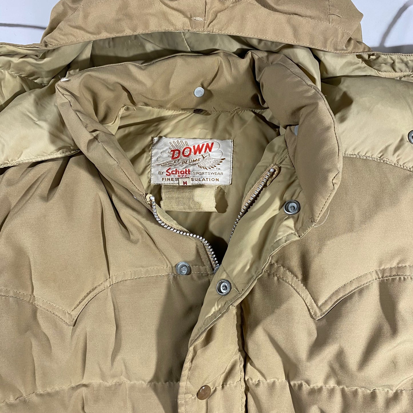 80s Schott down jacket. medium