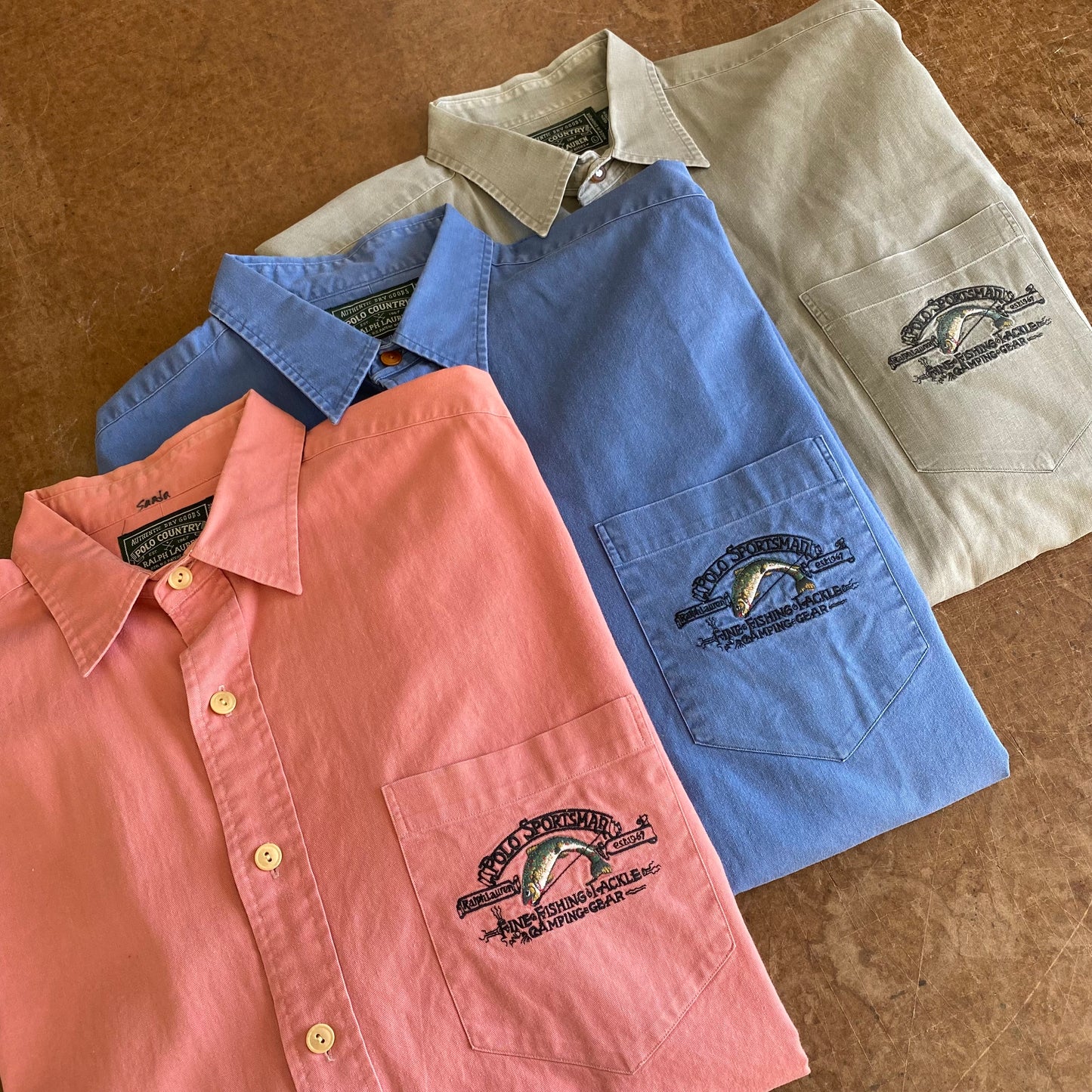 Polo country "fine fishing" shirt - size Large