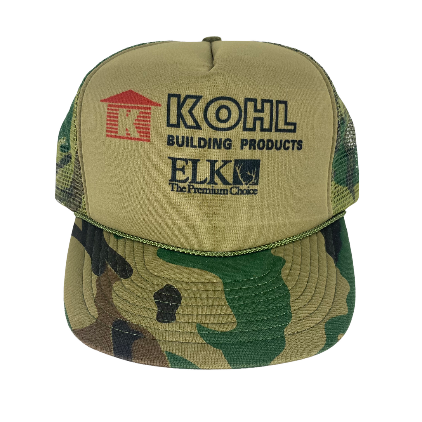 Camo kohl trucker hat