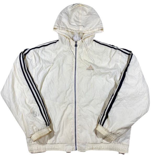 Adidas white jacket. XL – Vintage Sponsor