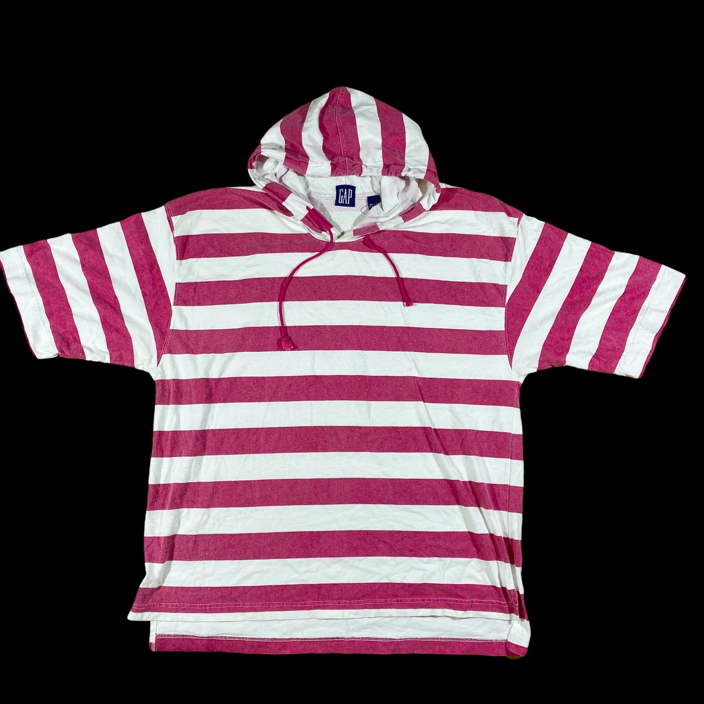 My hass is out. Gap striped hooded tee. XL