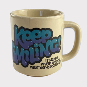 1984 Keep smiling mug