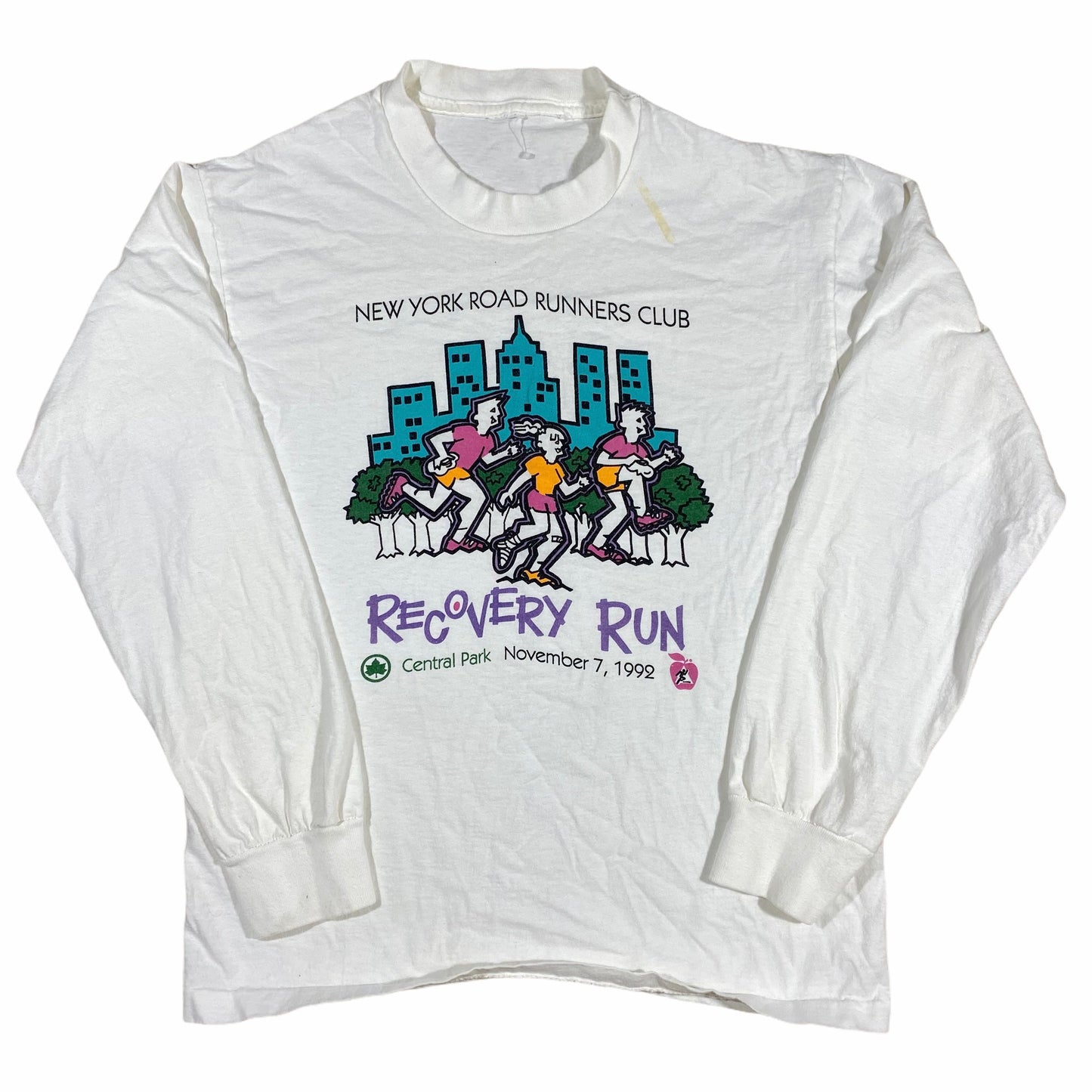 1992 central park recovery run longsleeve. small