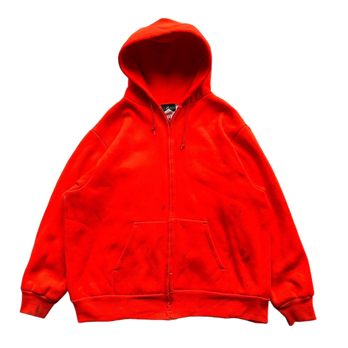 Camber zip hood blaze orange XXl