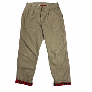 90s LL Bean flanel lined chinos. 33/32