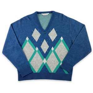 70s Face sweater. medium