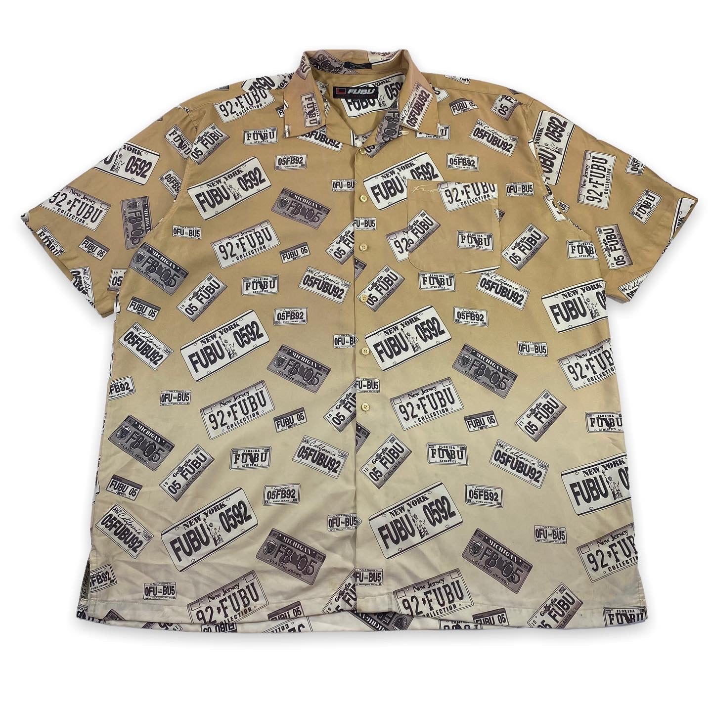 FUBU license plates shirt XXXL