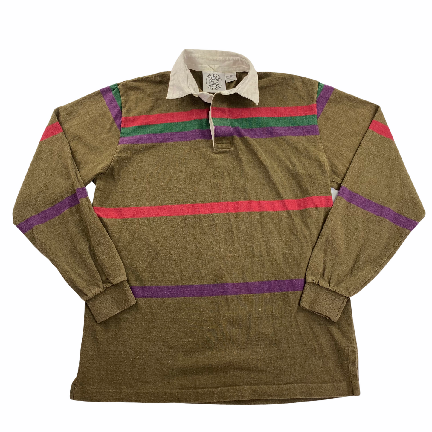 Brown striped rugby. medium