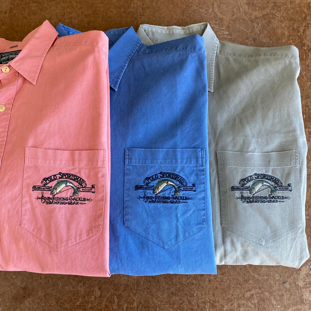 Polo country "fine fishing" shirt - size Large