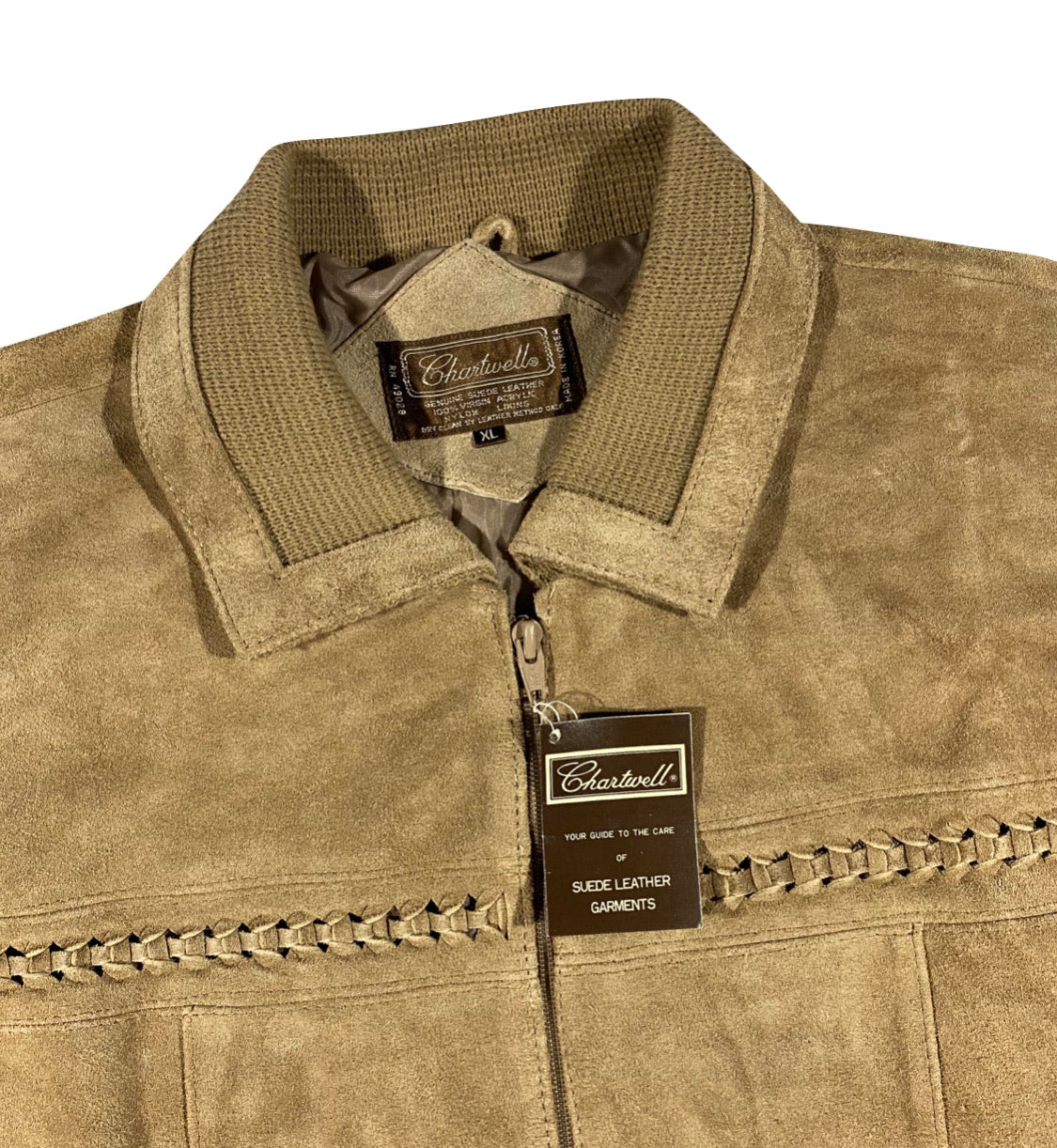 80s suede blend jacket. L/XL wise