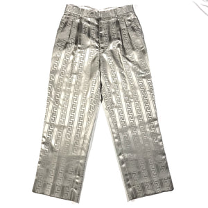Versace print metallic pants sz36
