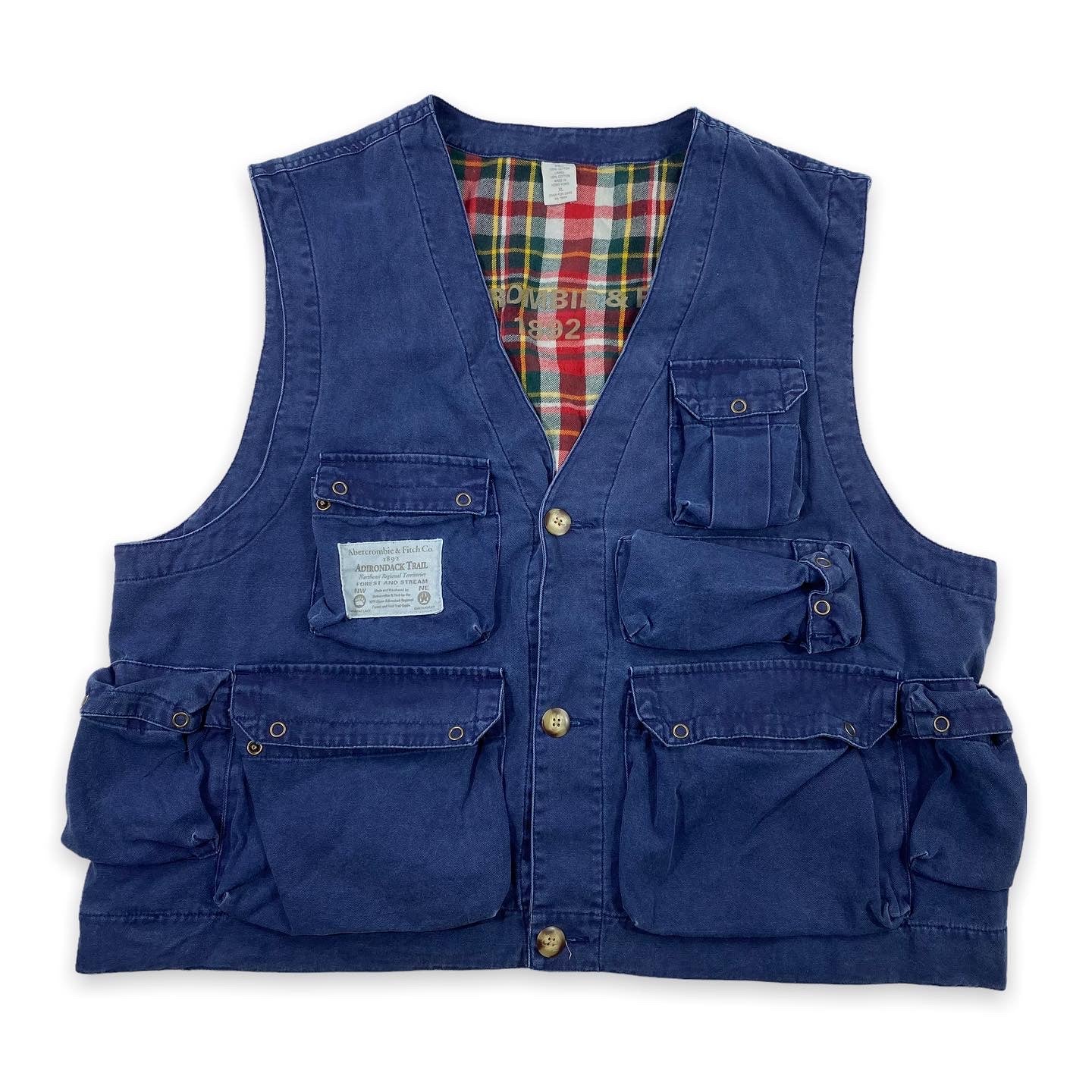 Abercrombie & fitch cargo vest XL