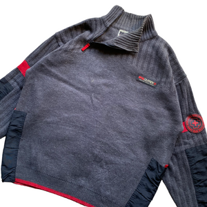 Y2K wool blend tech sweater. XL