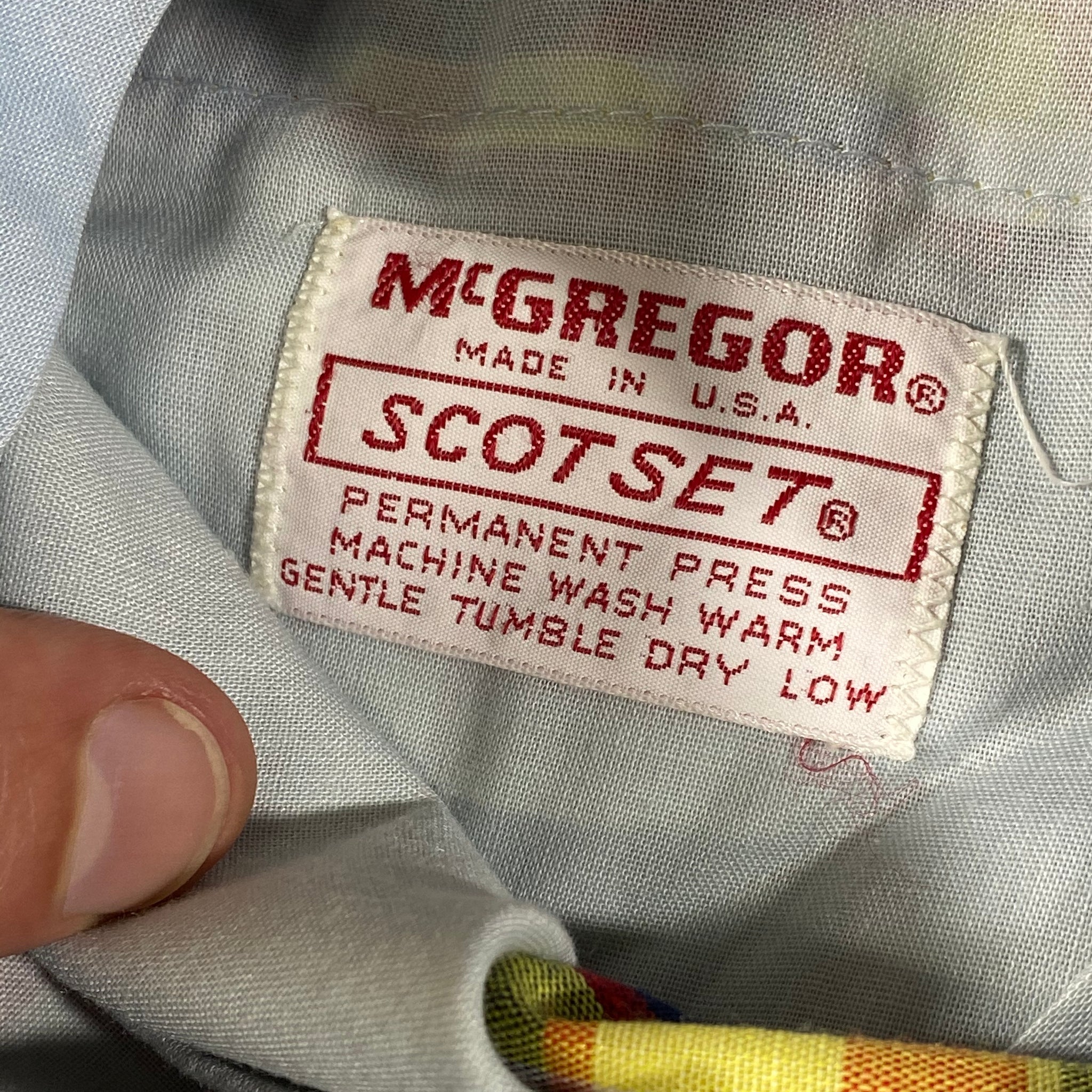 80s Mcgregor plaid shorts sz36