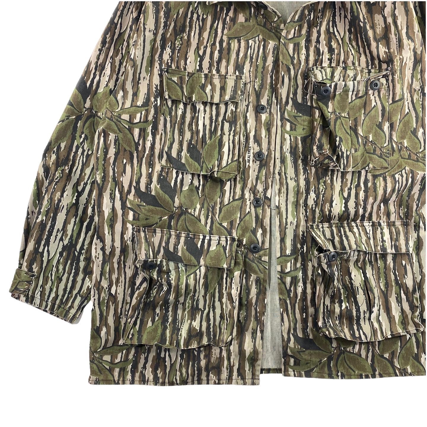Cabelas tree camo cotton jacket XL