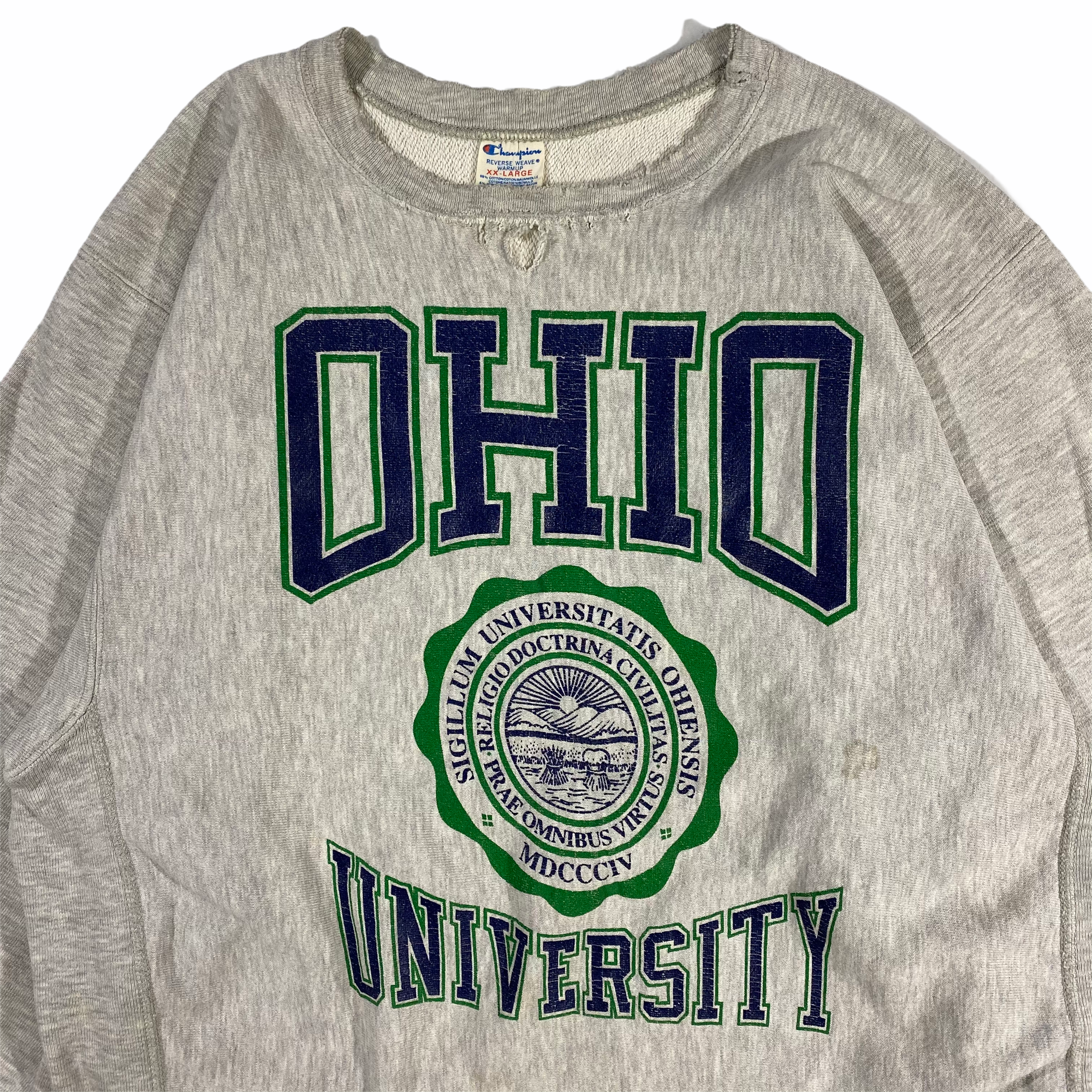 80s Champion Reverseweave OHIO HOODIE M Vintage 80s Champion 