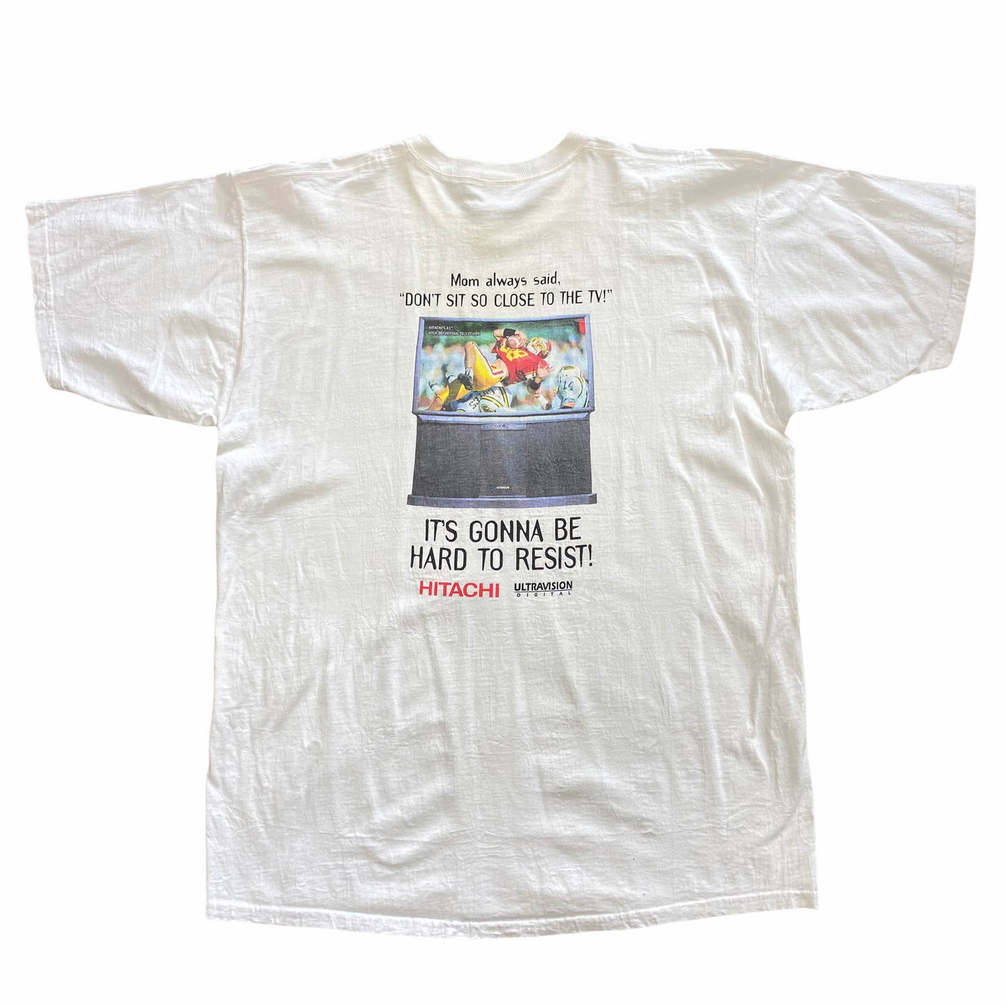 90s Hitachi tv tee XL