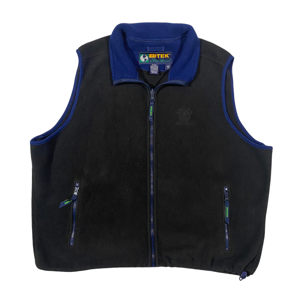 90s Ebtek by Eddie Bauer fleece vest. Made in USA. Large/XL.